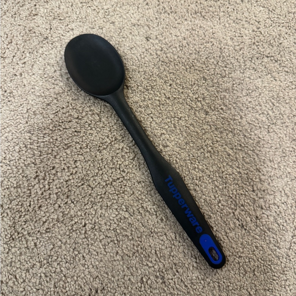 Tupperware Chef Series Simple Spoon Kitchen Prep Tool Black # 7589